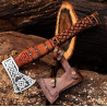 Custom Hand Forged High Carbon steel Axe With Leather Sheath