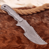 Custom Handmade Made Damascus Hunting Tracker knife With Leather Sheath