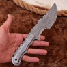 Custom Handmade Made Damascus Hunting Tracker knife With Leather Sheath